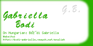 gabriella bodi business card